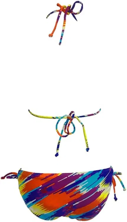 Женский монокини с вырезами и галстуками Tie Dye 2 — фото 3