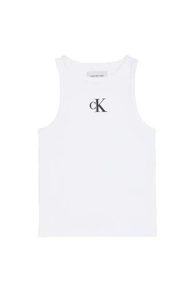 Детская футболка для девочек хлопковая Calvin Klein, White