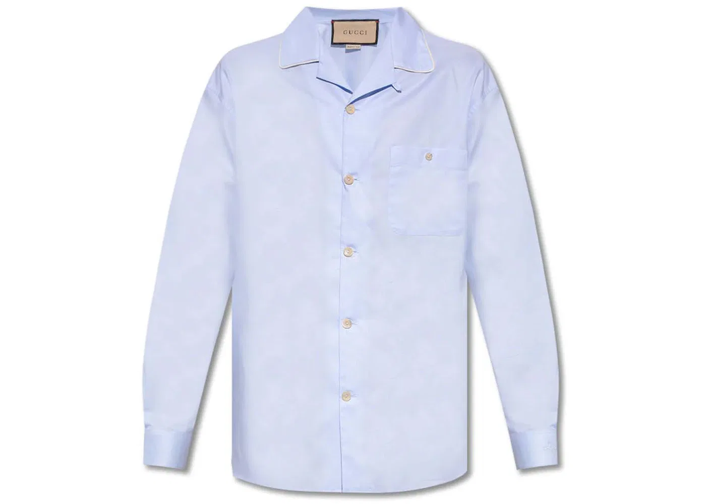 Мужская рубашка с длинным рукавом Gucci, Blue