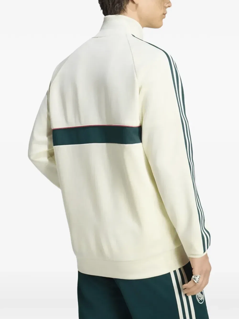 Куртка на молнии с вышитым логотипом Реал Мадрид Adidas, бежевый — фото 2