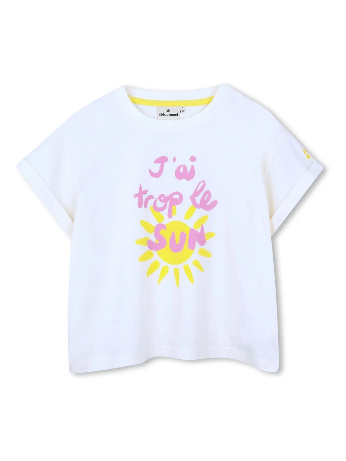 Футболка с принтом Kids Around White Sun Slogan, белый
