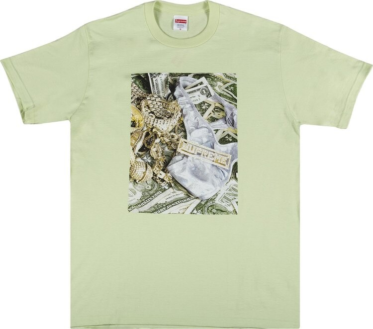 

Футболка Supreme Bling Tee 'Pale Mint', зеленый