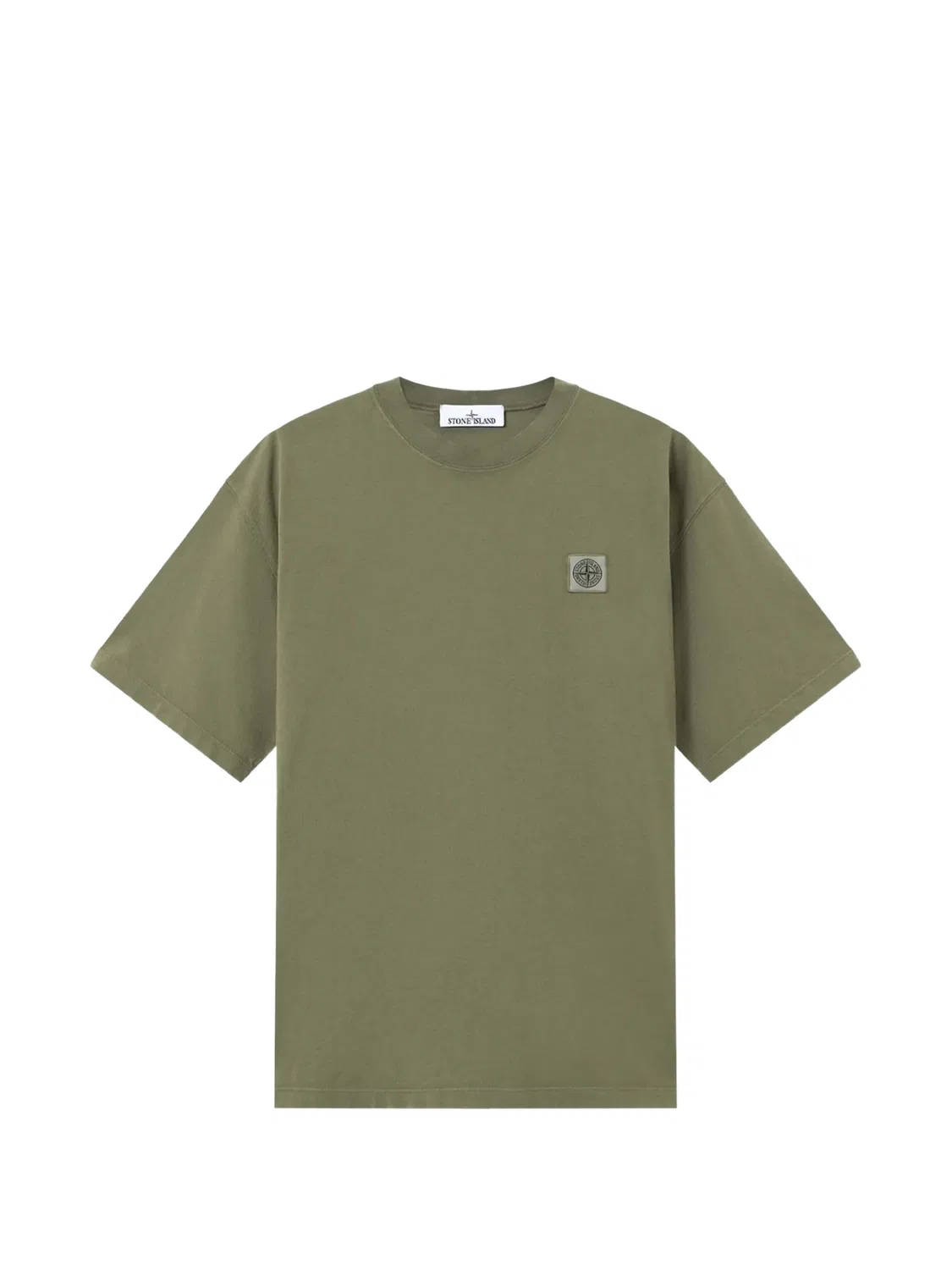 Футболка зеленая Stone Island, зеленый