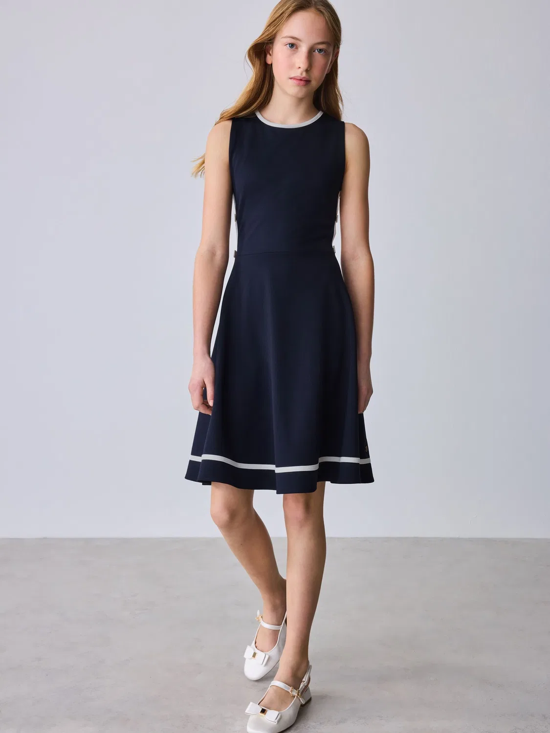 Платье-трапеция с вырезами Baker by Ted Baker, темно-синий
