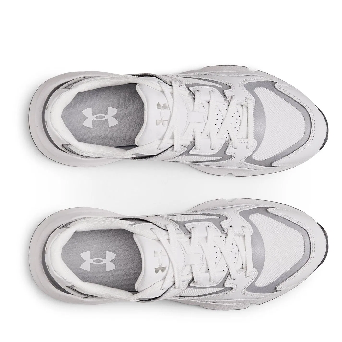Детские кроссовки для мальчиков с кожаным верхом Forge 96 Under Armour, White White Reflective — фото 4
