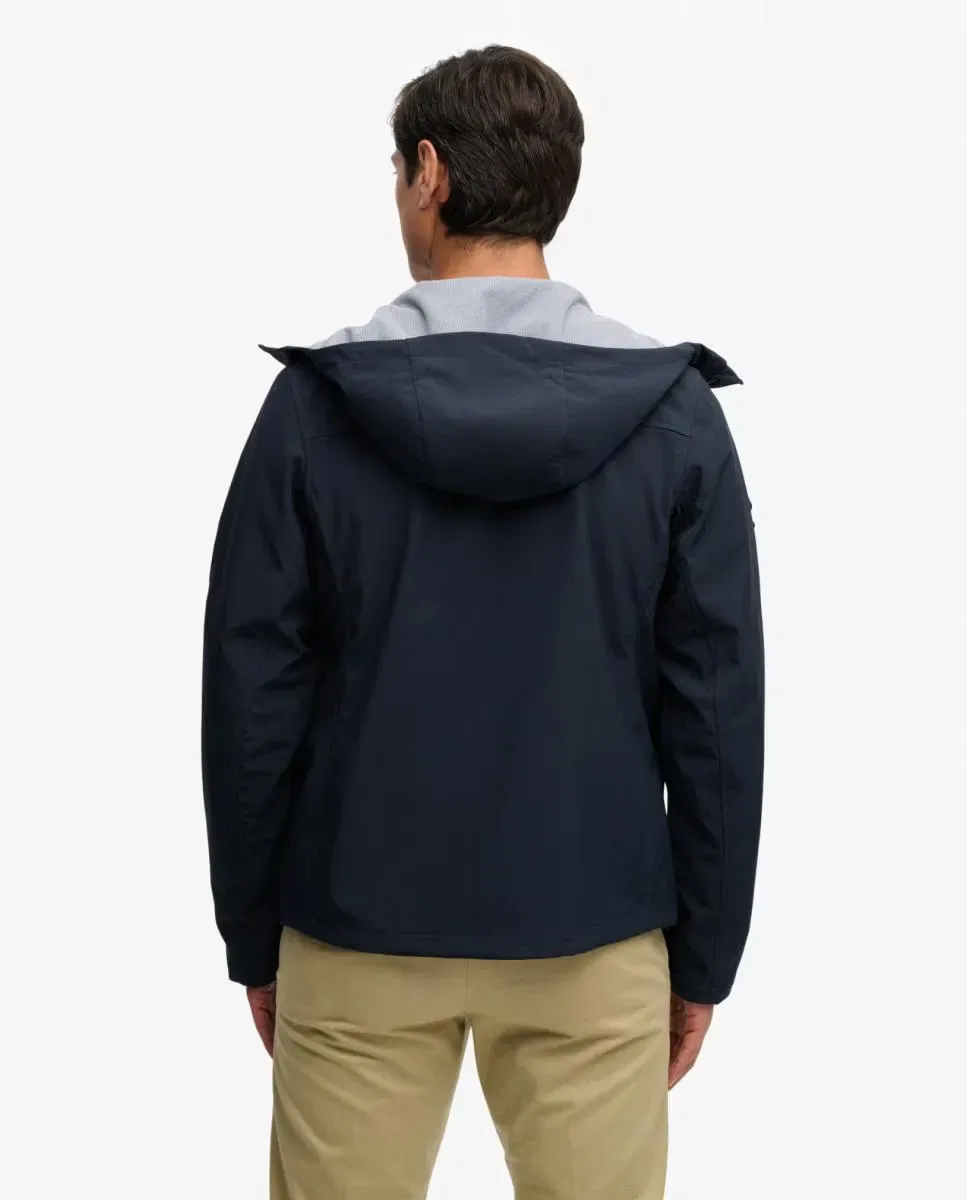 Мужская куртка софтшелл с капюшоном Trekker Superdry, Синий Морской — фото 2