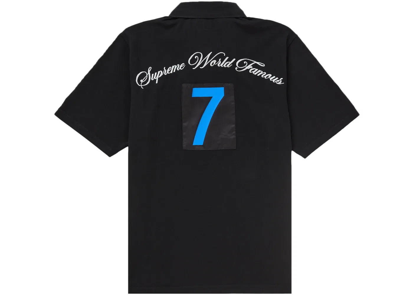 Мужское поло Supreme Cursive Polo, Black — фото 2