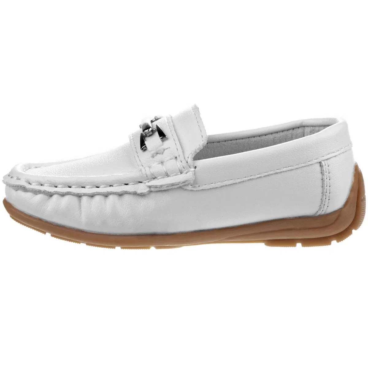 Детские туфли-лодочки с металлическим акцентом Josmo Shoes, White — фото 3