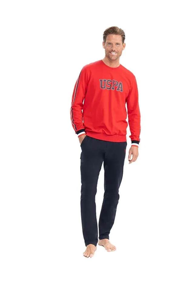 Мужской комплект пижам с принтом U.S. Polo Assn., Red