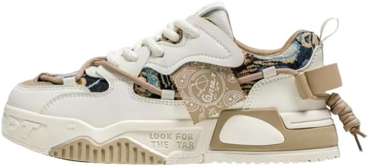 

Мужские модные кроссовки для скейтбординга в уличном стиле, низкие повседневные кеды на шнуровке на все сезоны Hhhchpm, хаки