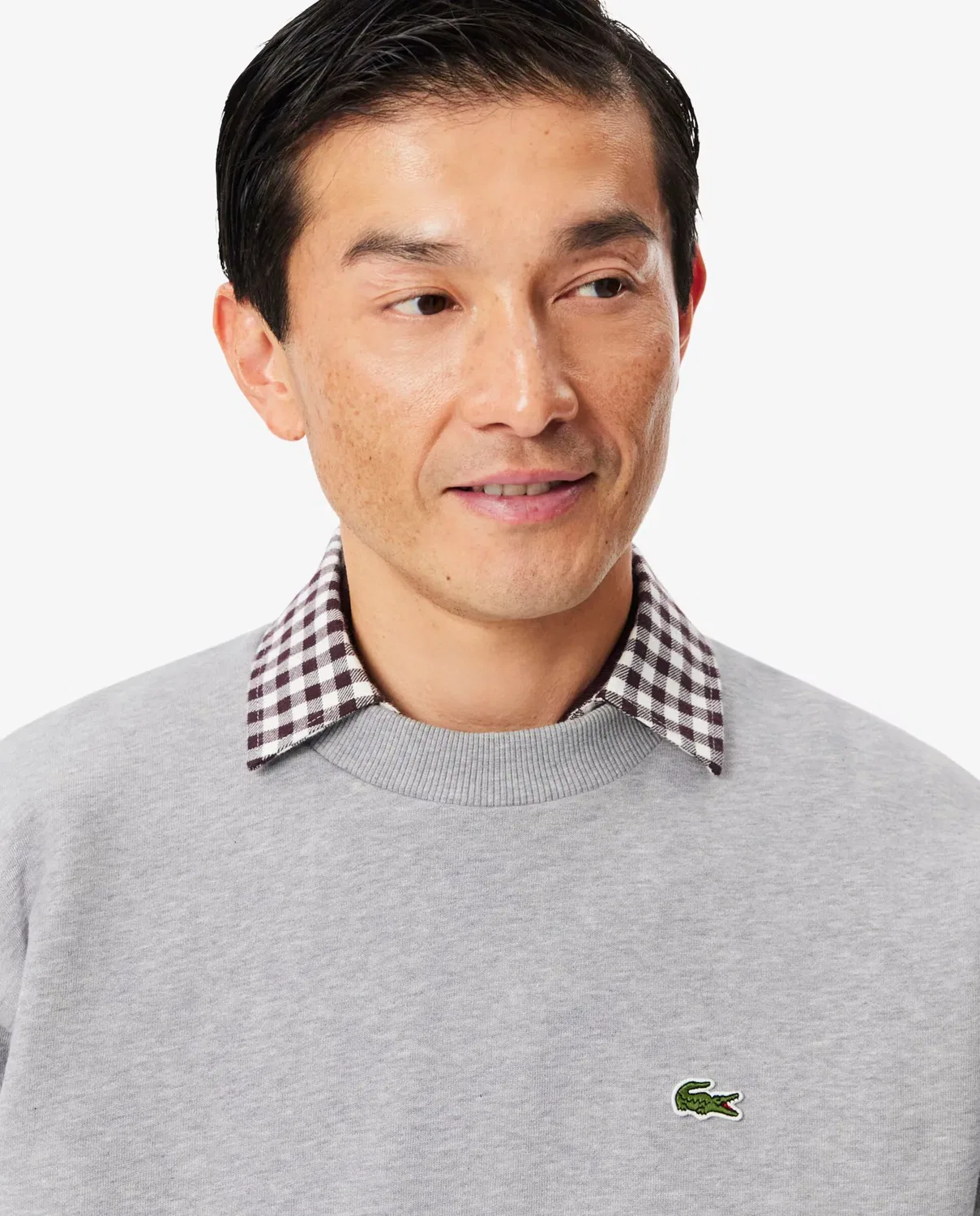 Мужская толстовка из флиса хлопкового Lacoste, Gris Oscuro — фото 3