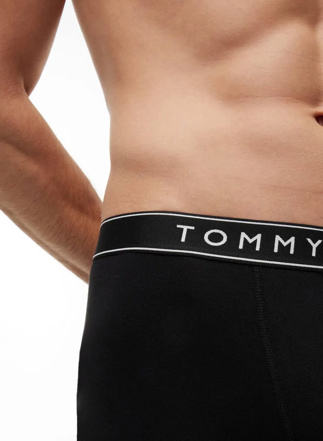 Трусы-боксеры с эластичным поясом, комплект из 2 штук, Essential, Tommy Hilfiger, черный — фото 4