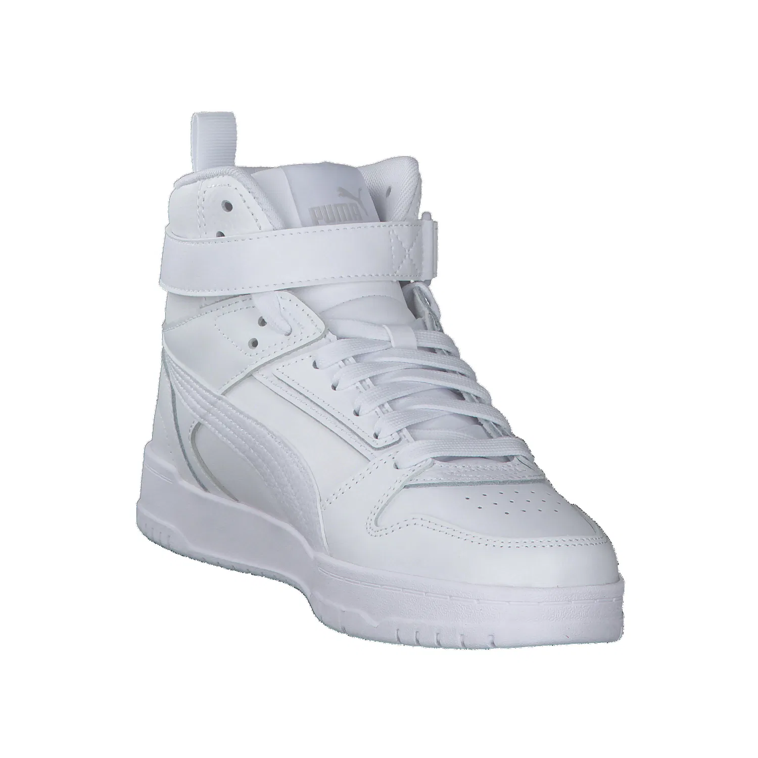 Детские кожаные кроссовки RBD Game Jr Puma, Weiss Gold — фото 2