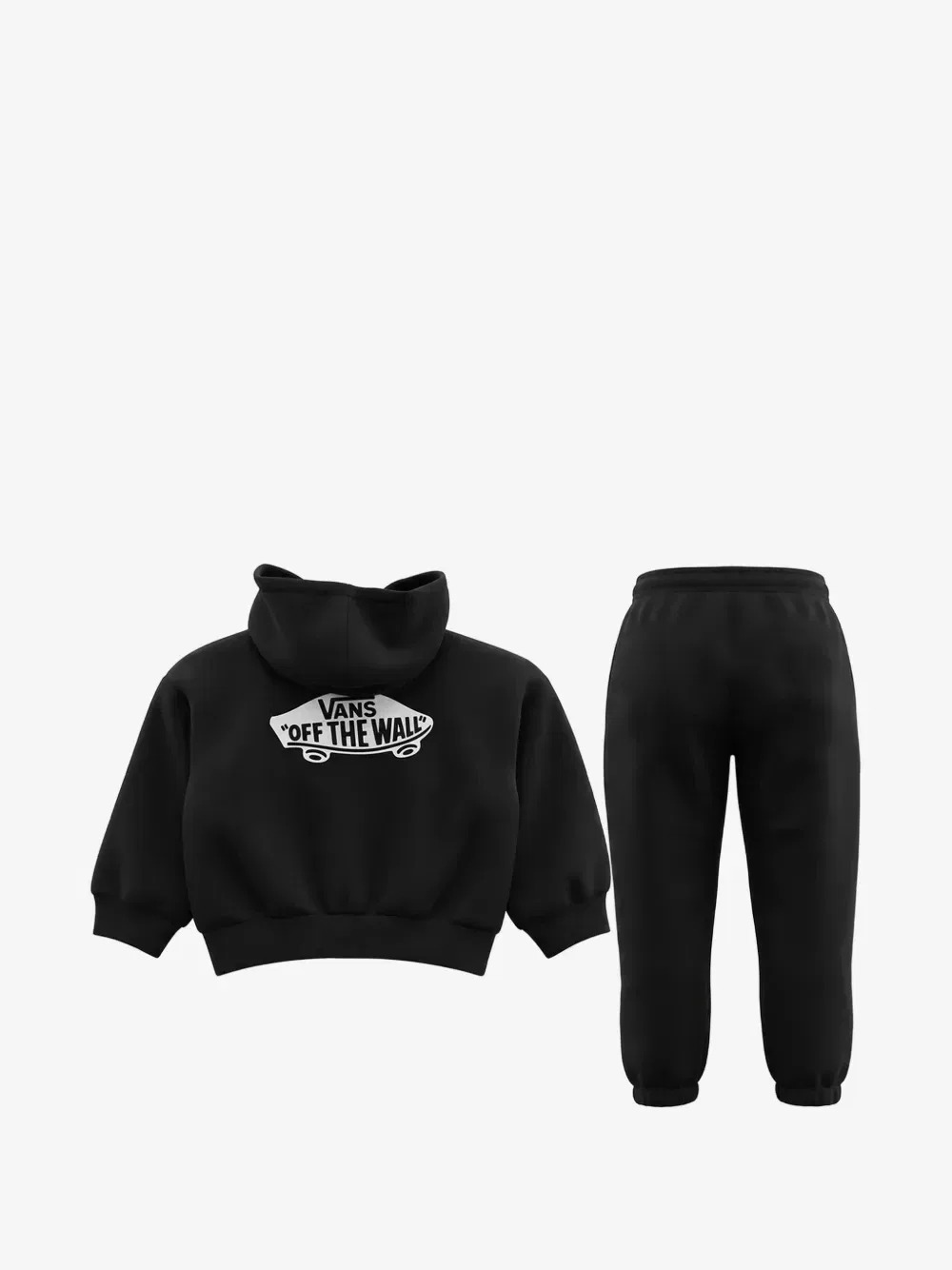 Спортивный костюм на молнии с логотипом Vans Kids, черный — фото 2