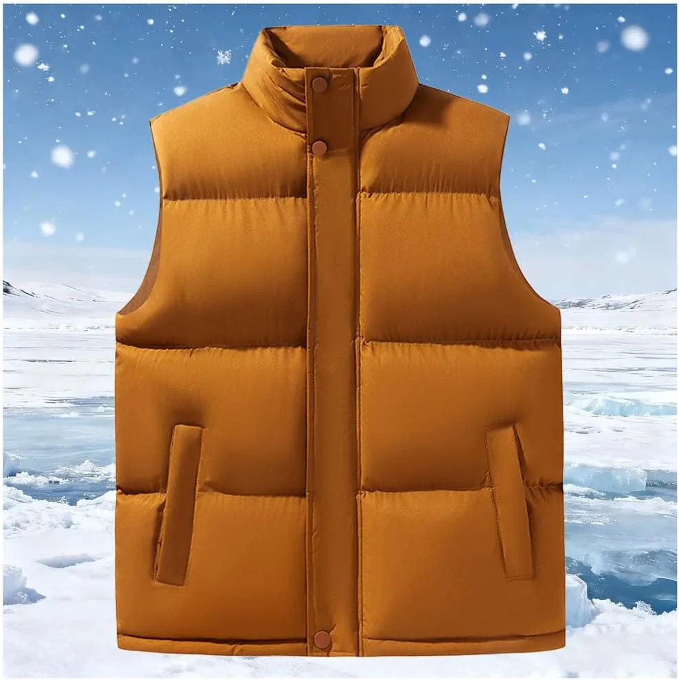Мужской утепленный жилет без рукавов, Lightweight Packable, коричневый