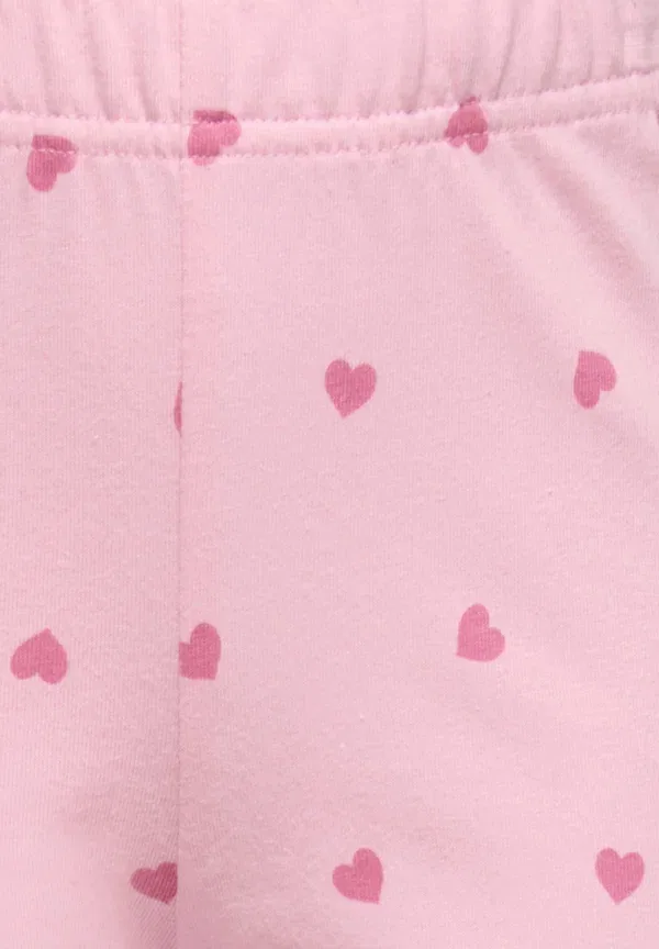 Пижама из хлопка Kmgrila Only Mini, Romance Rose Pack Pant Aop Heart/Cashmere Rose — фото 3