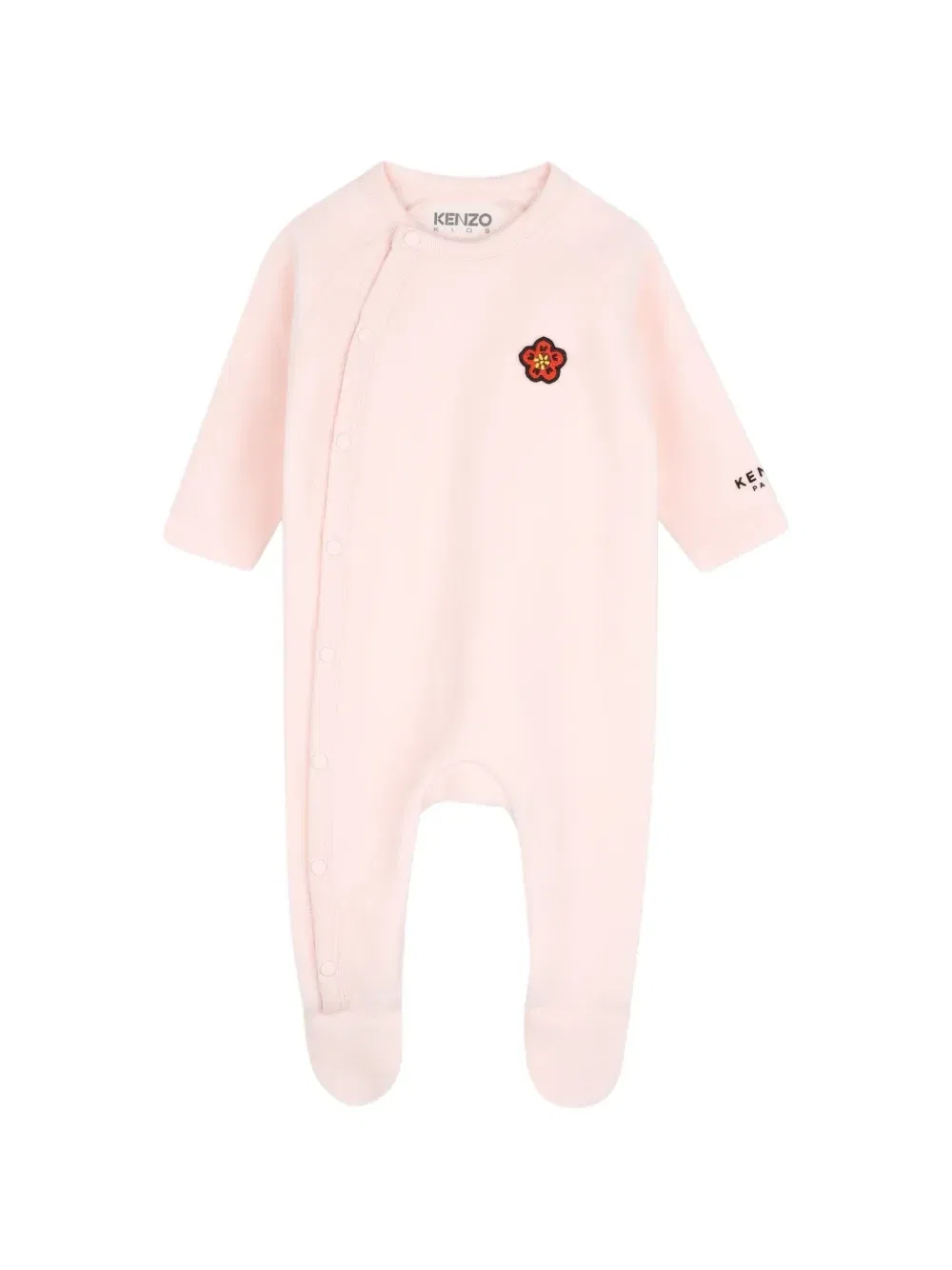 Пижама с нашивкой Boke Flower Kenzo Kids, розовый