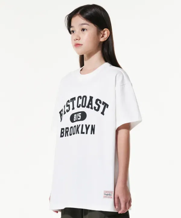 Футболка с коротким рукавом оверсайз Giant Fit Brooklyn, Takeasy Kids, офф-вайт — фото 2