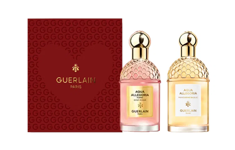 Женский набор парфюмерных наборов Rose Rose и Citrus Basil GUERLAIN, 75 мл+75 мл