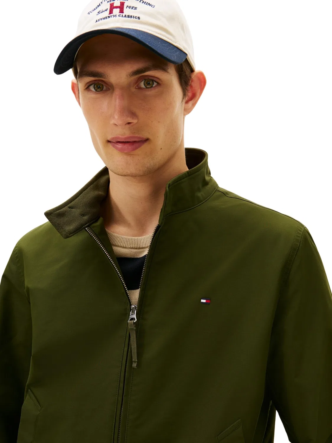 Мужская ветровка Harrington Tommy Hilfiger, Green (Arctic Spruce) — фото 4