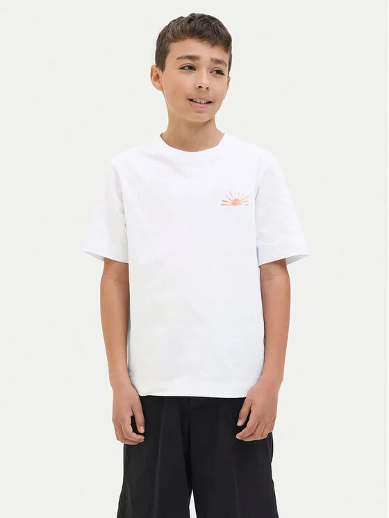 Футболка relaxed fit Canggu Jack & Jones Junior, белый