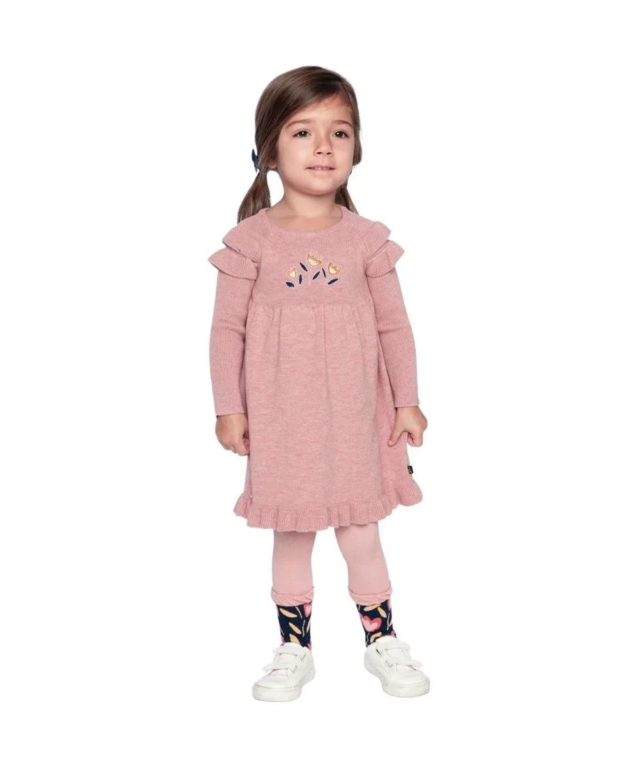 Платье из футера с длинным рукавом, модель Deux par Deux, Pink — фото 4