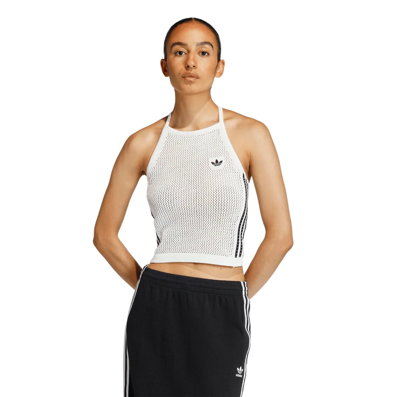 Женский топ Crochet Adidas, цвет Off White
