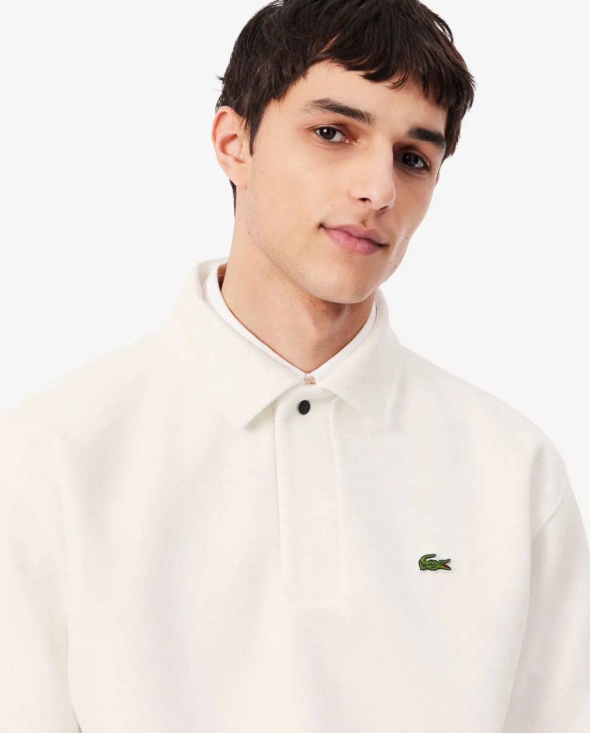 Свитшот Lacoste мужской смесовый хлопок Blanco — фото 3