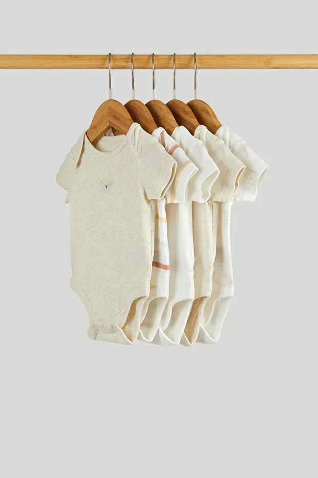 Детское боди-комбинезон с коротким рукавом 5Li Contemp Short Sleeve Body Set Mothercare, Multicolor