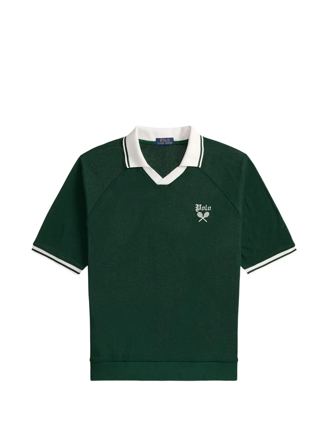 Футболка с воротником Джонни, зеленая Polo Ralph Lauren, зеленый