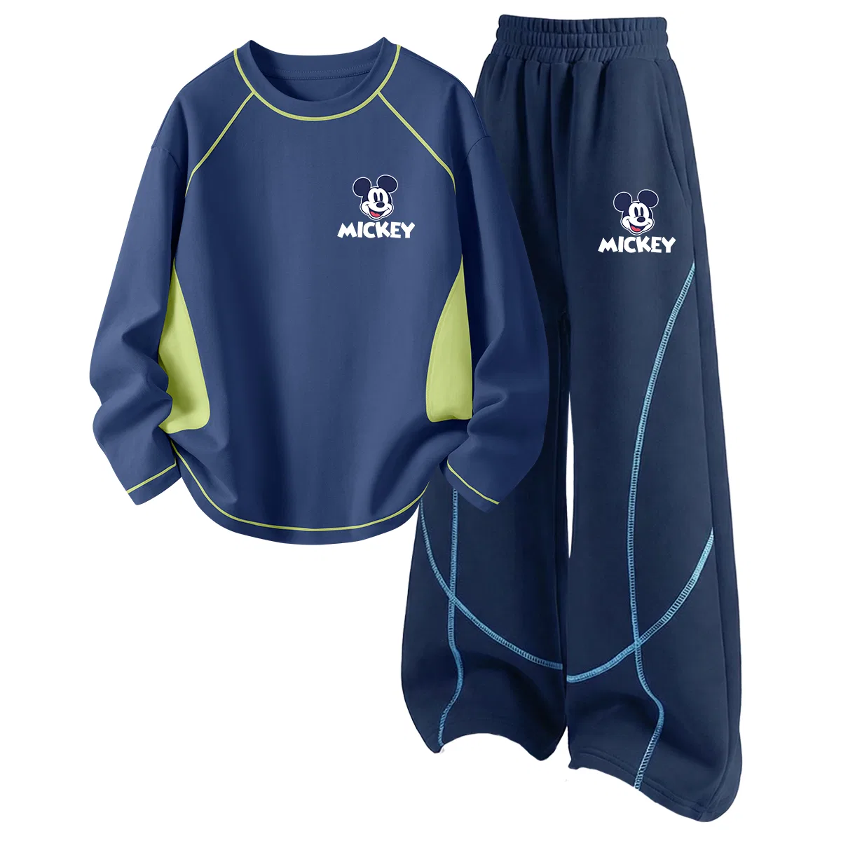 Детский спортивный комплект с круглым вырезом из тонкого стрейча Di Chui Feng Qi Navy Blue+Di Happy K Navy Blue Disney, Di Chui Feng Qi Navy Blue+Di Happy K Navy Blue — фото 3