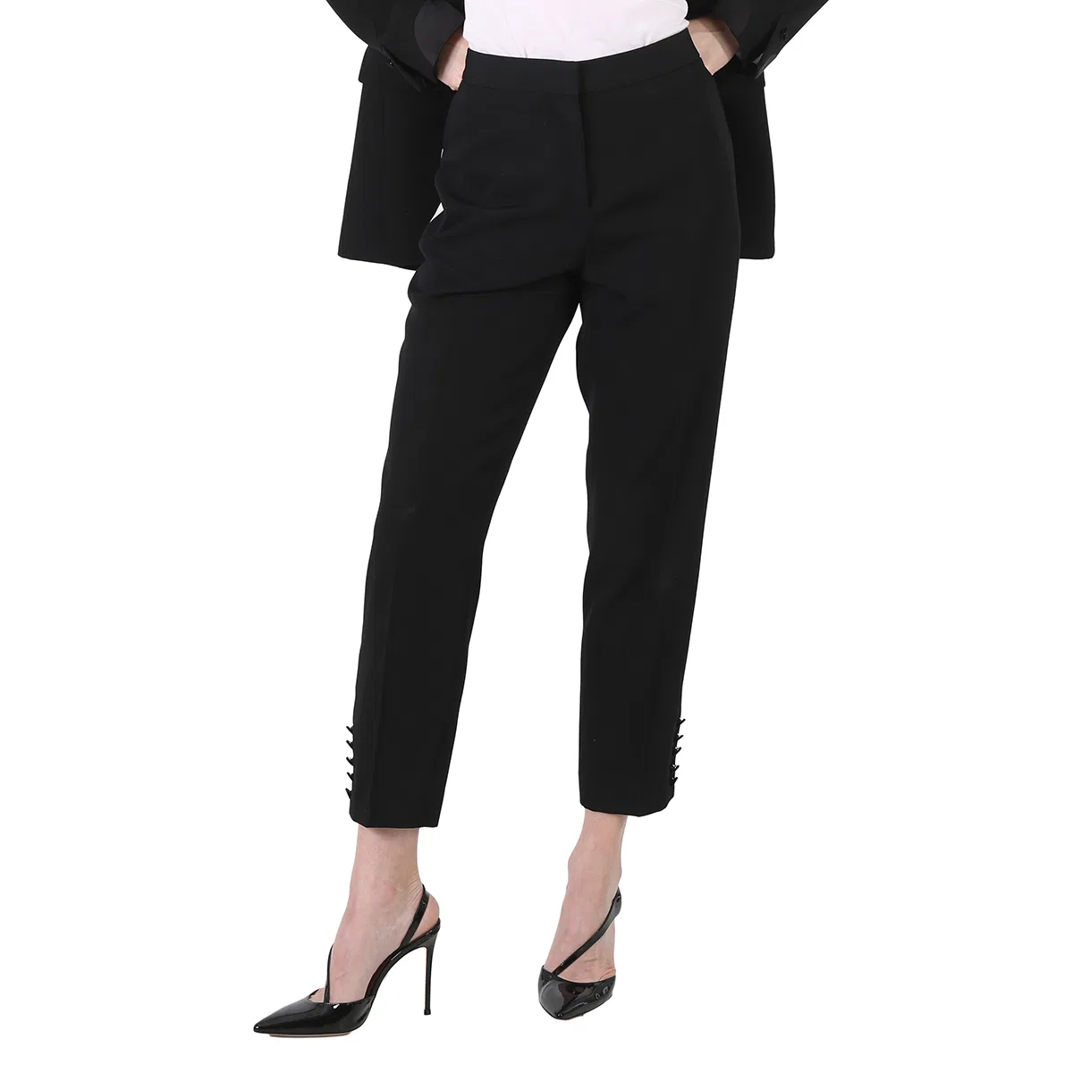 Брюки женские с боковыми лампасами Burberry, Black