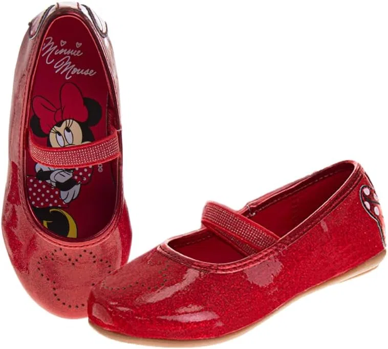 Детские туфли Мэри Джейн для девочек с принтом Disney, Red Minnie