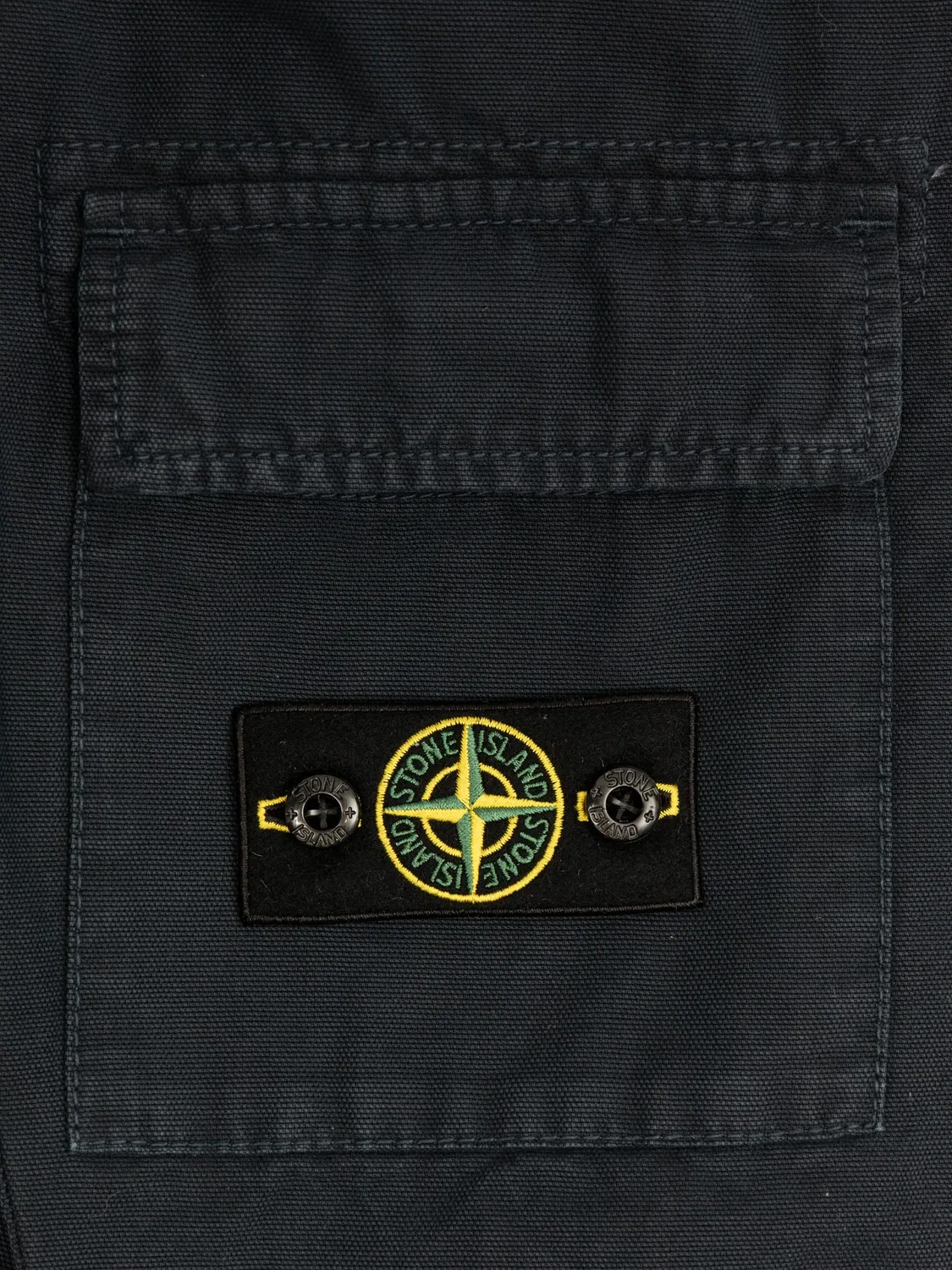 Брюки-карго с логотипом, синие Stone Island, синий — фото 2