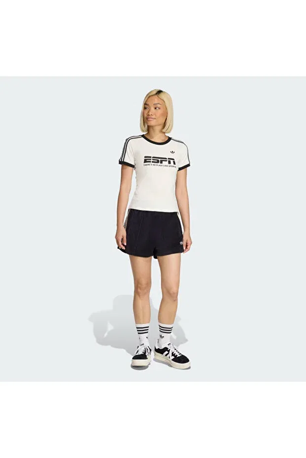 Женская футболка хлопковая Adidas, Owhite — фото 3