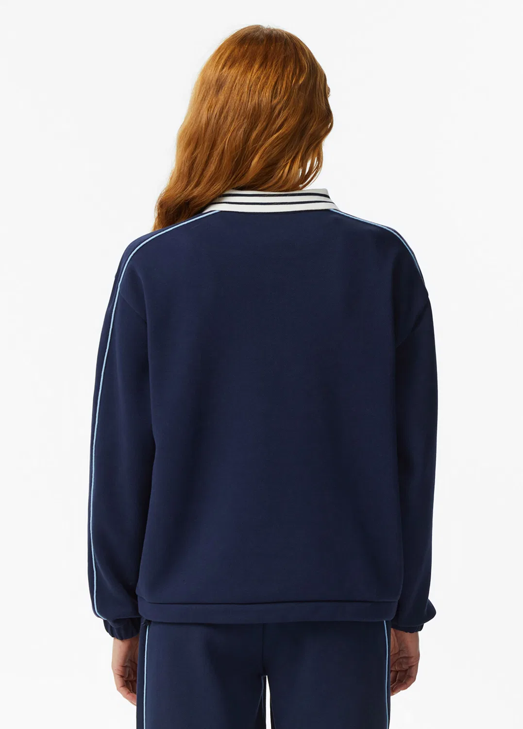 Свитшот Lacoste Loose Fit Polo Yaka, темно-синий — фото 3