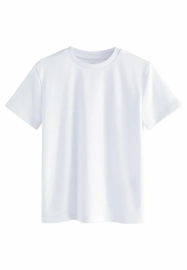 Футболка Mesh, 2 pack regular fit - basic t-shirt, Next, белый — фото 4