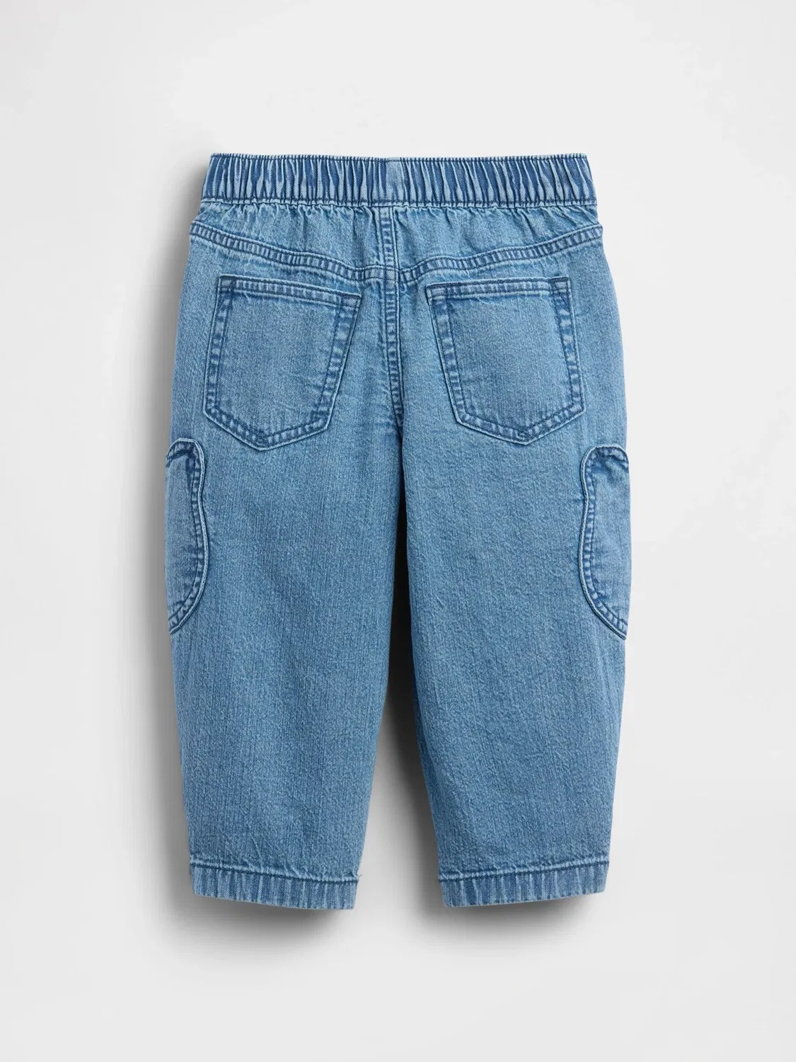 Джинсы Barrel Jeans Brannan Bear Pocket Pull-On Gap, Medium Wash — фото 3