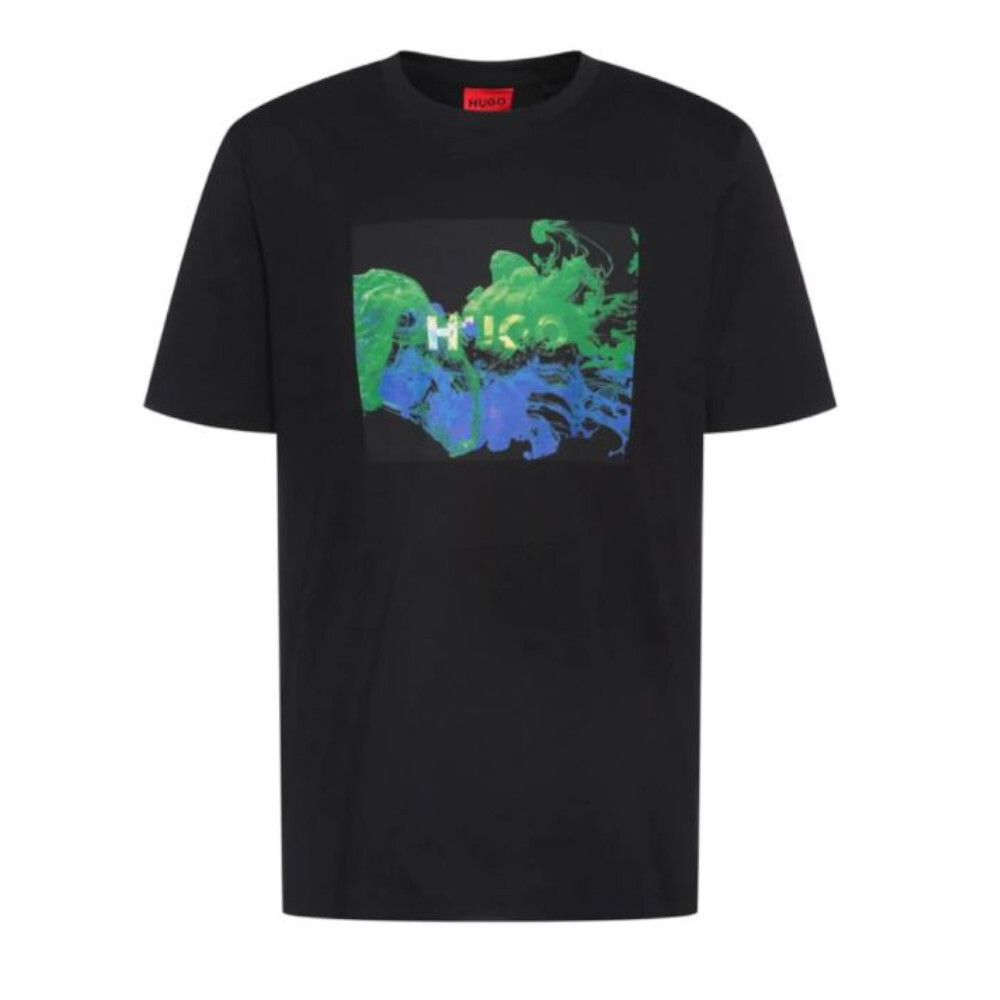 

Футболка Hugo Boss Jersey With Logo Artwork, черный