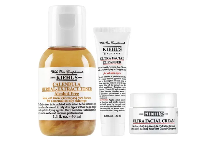 Женский набор средств по уходу за кожей Calendula Kiehl's, Toner+Cleanser+Face Cream — фото 2