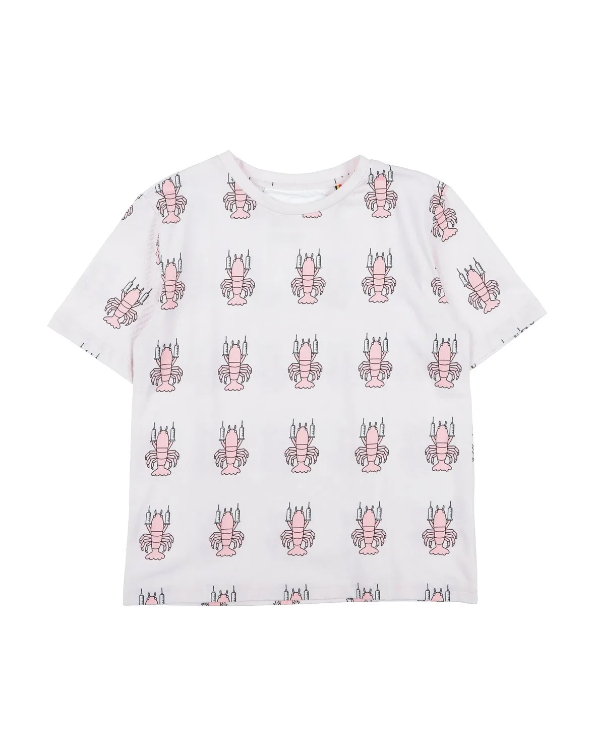 Футболка из пике с принтом Caroline Bosmans, Light Pink