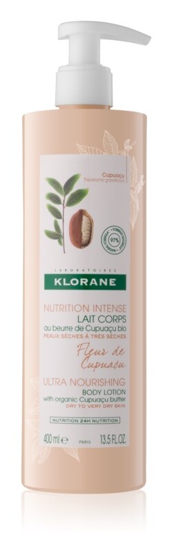 

Интенсивно питательное молочко для тела Klorane Cupuaçu Bio Fleur de Cupuacu