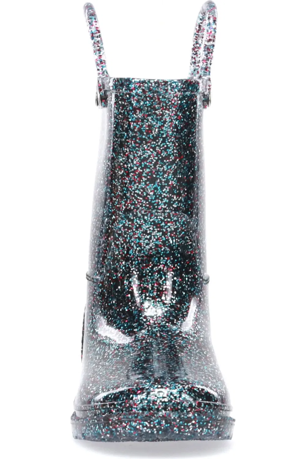 Детские сапоги резиновые с блестками Glitter Rain Boot Western Chief, Blue Multi — фото 3