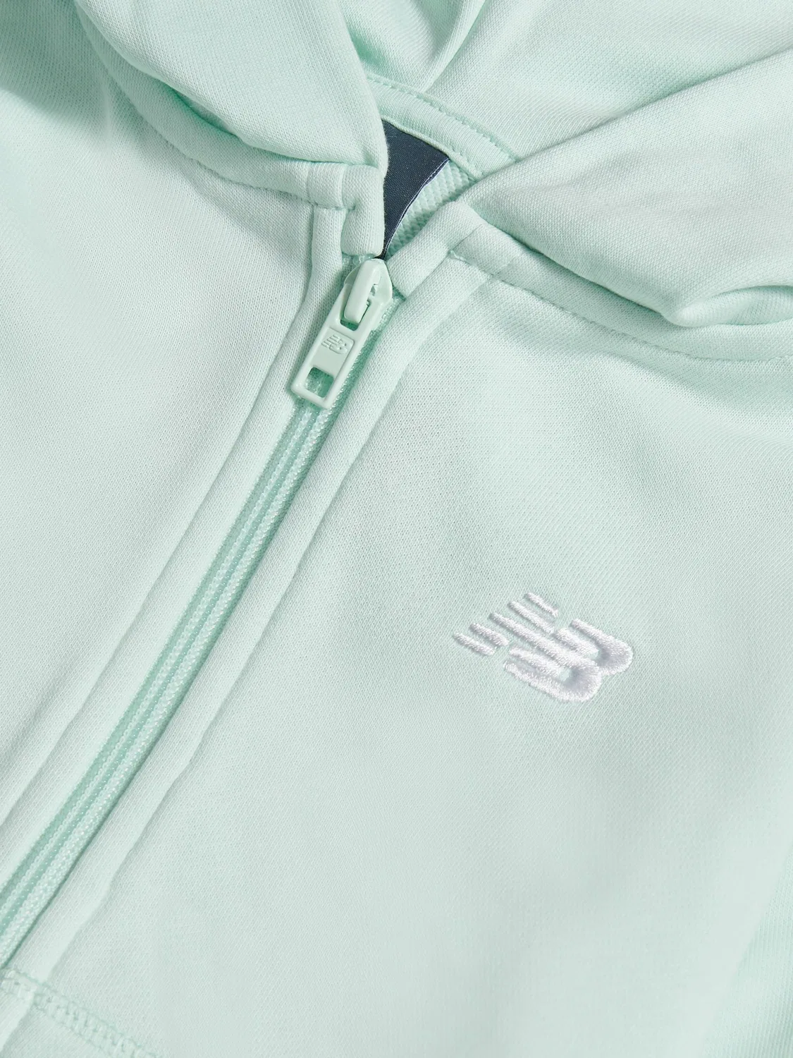 Худи на молнии New Balance Green FT, зеленый — фото 3