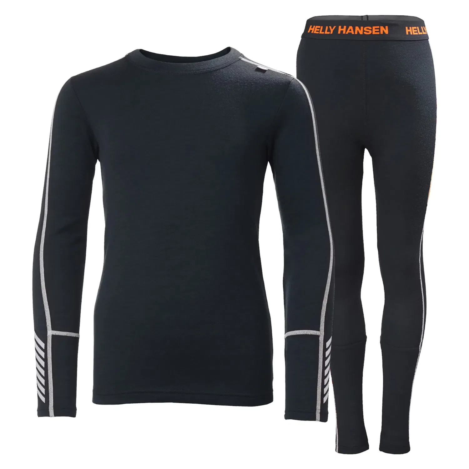 Детский комплект термобелья с технологией влагоотведения JR LIFA MERINO MIDWEIGHT SET Helly Hansen, Negro