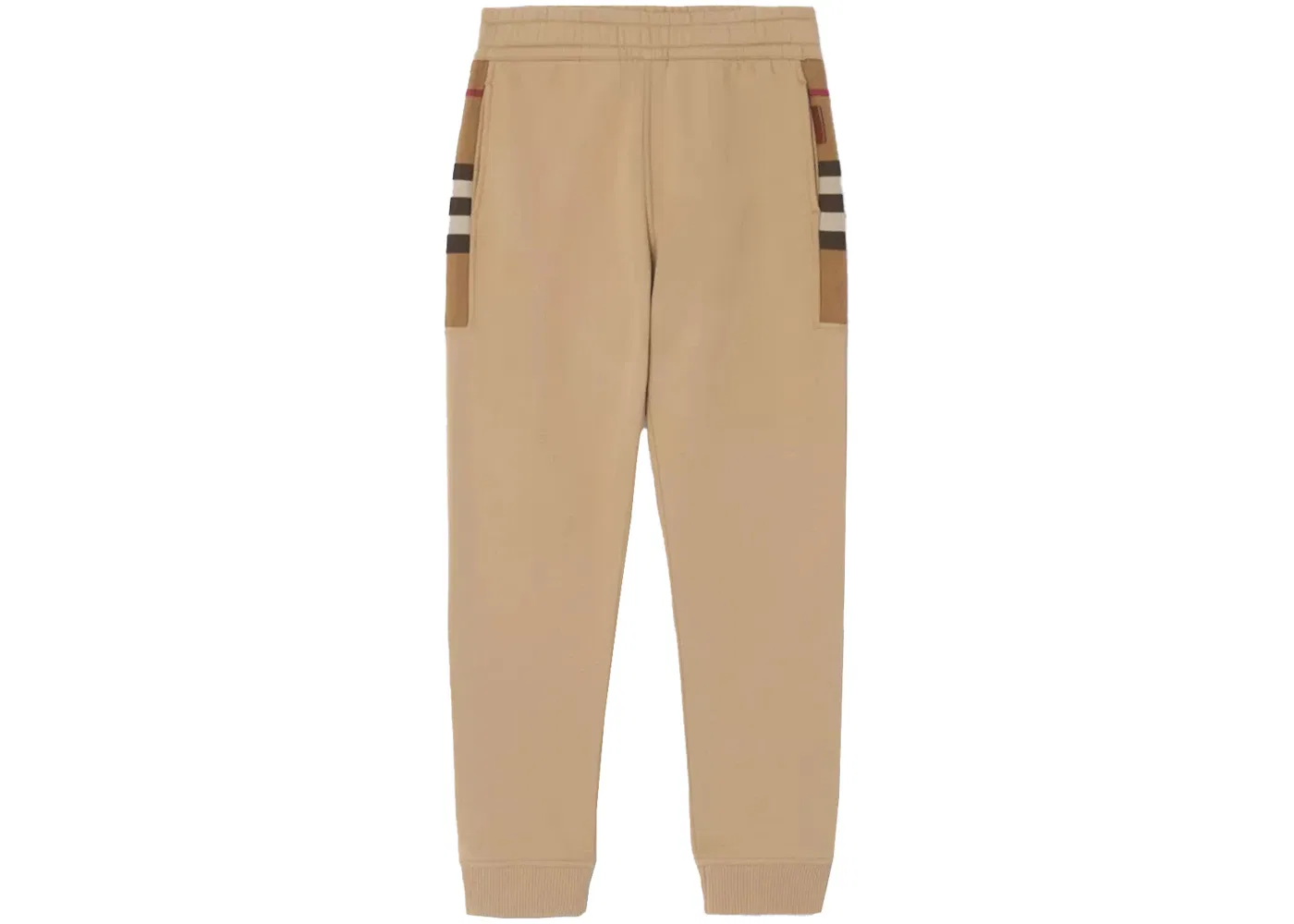 Мужские спортивные штаны с панелью в клетку Burberry, Camel
