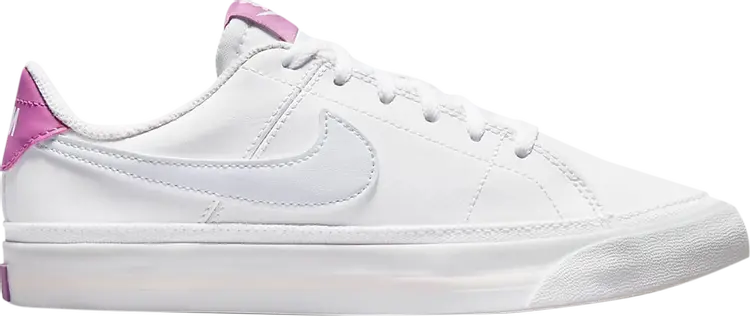 Кроссовки Nike Court Legacy GS 'White Cosmic Fuchsia', белый — фото 2