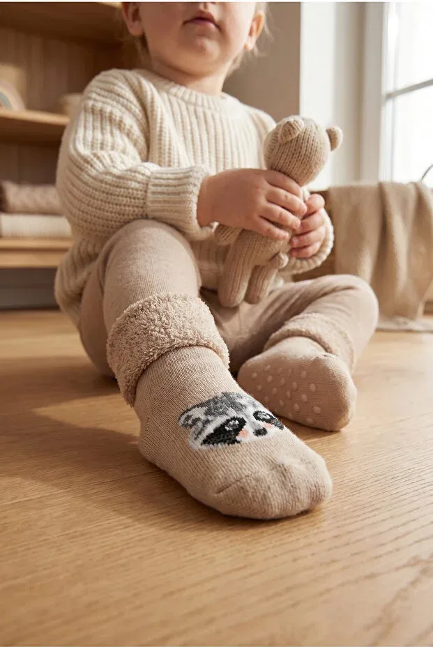 Детские носки с рисунком Bony Socks, Ecru