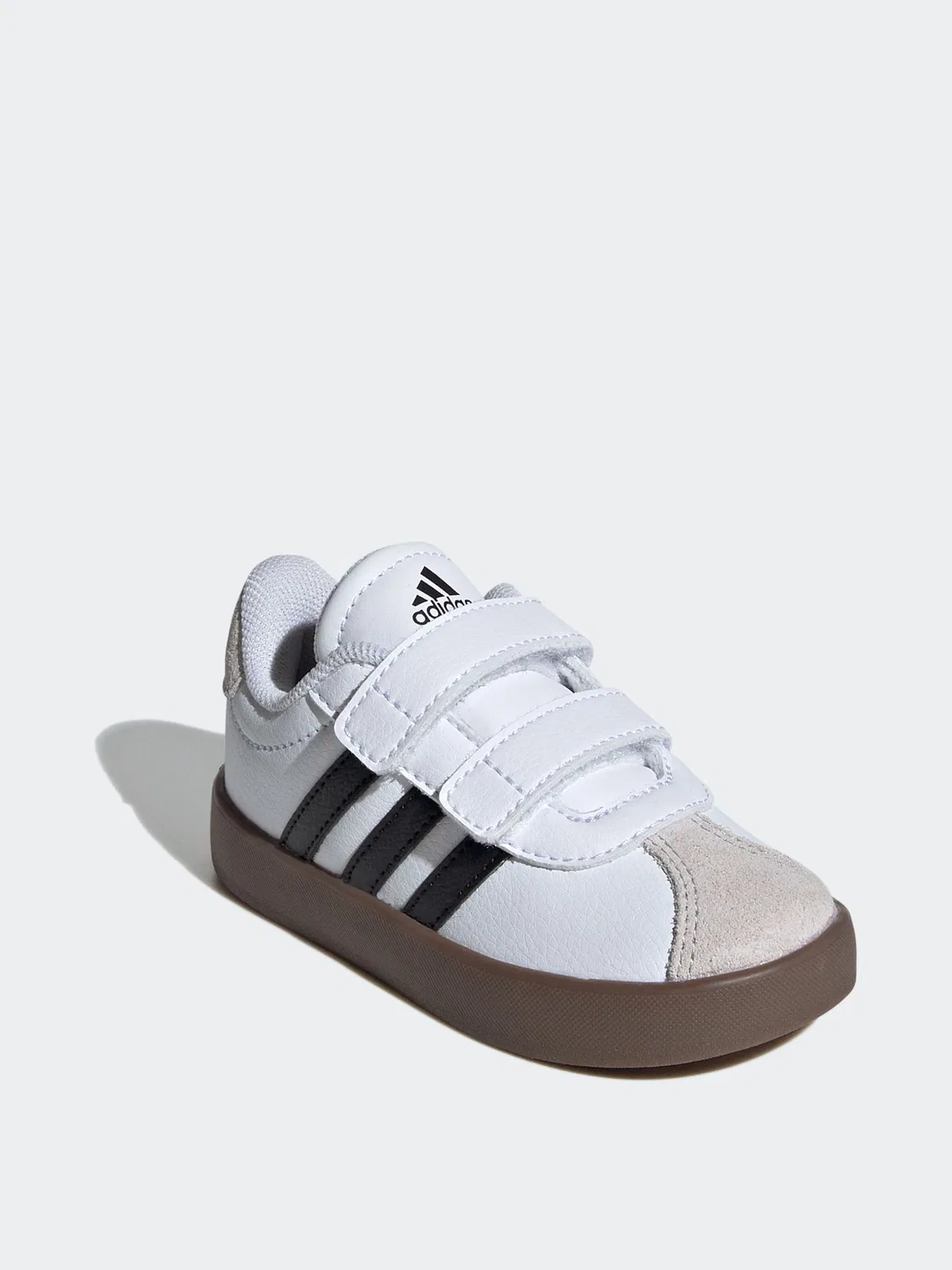 Кроссовки детские adidas VL Court 3.0, белые/черные — фото 3
