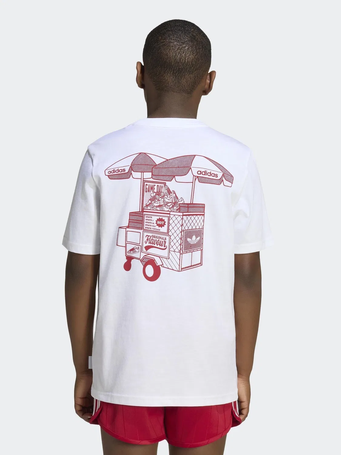 Футболка свободного кроя Loose Footstand Tee, adidas Originals, белый — фото 2